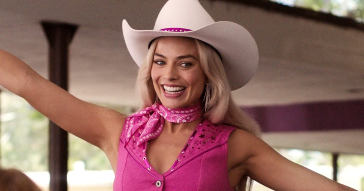 Barbie film clips show Margot Robbie's Barbie in the real world